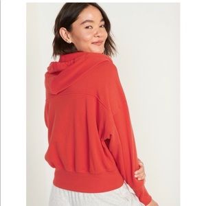 Old Navy half zip cropped hoodie